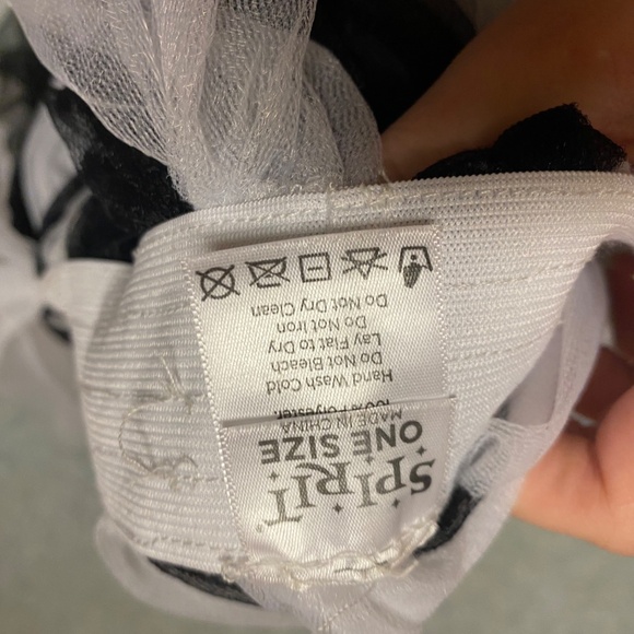 Black and White Striped Clown Costume Tutu Skirt - Picture 3 of 4